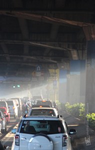 This is the view from inside of APTB Bus I used to ride from Bogor to Rawamangun, Jakarta