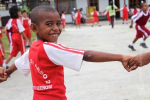 This photo taken on an Elementary School at Keerom Distric, Papua Teritory, Indonesia