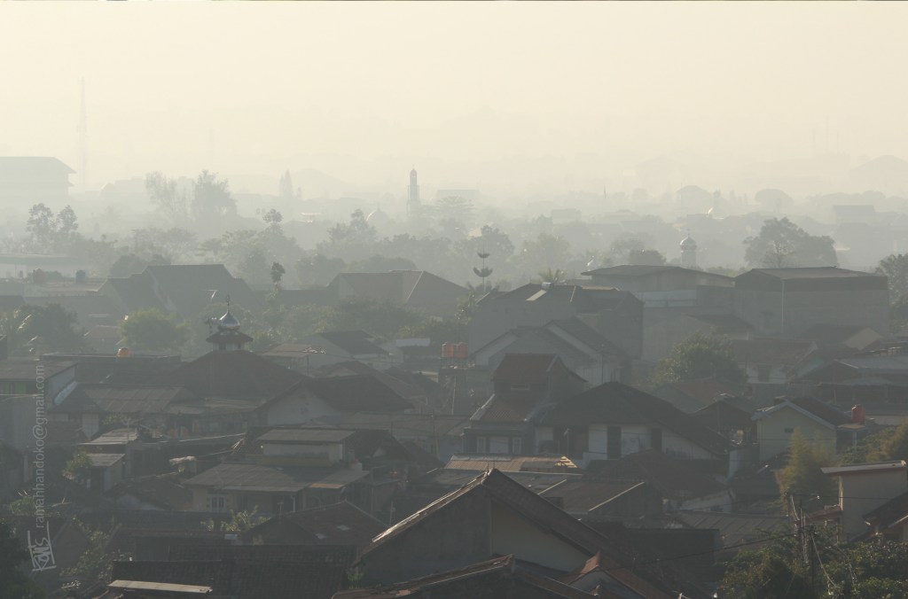 Bandung is located surrounding by many hills and mountains